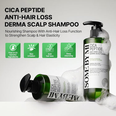 SOME BY MI Cica Peptide Derma Scalp Shampoo, 9.63 fl oz (285 mL)