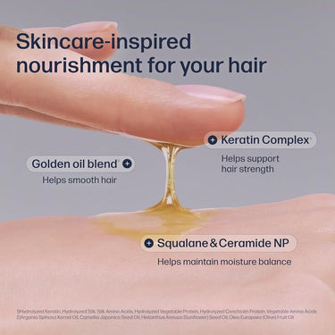 UNOVE Silk Shine Hair Oil For Damaged Hair, 2.36 fl oz (70 mL)