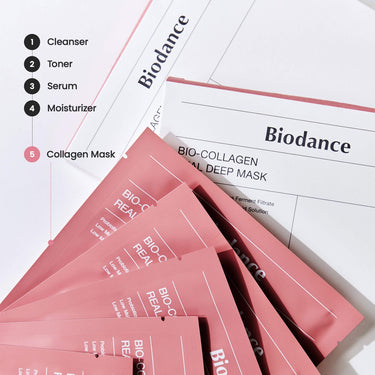 BIODANCE Bio-Collagen Real Deep Mask For Pore Minimizing & Firming Care, 1.19 oz (34 g) Each (Pack Of 4)