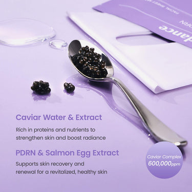BIODANCE Rejuvenating Caviar PDRN Real Deep Mask For Natural Skin Renewal & Firming, 1.19 oz (34 g) Each (Pack Of 4)