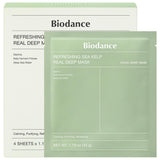 BIODANCE Refreshing Sea Kelp Real Deep Mask For Calming & Sebum Control, 1.19 oz (34 g) Each (Pack Of 4)