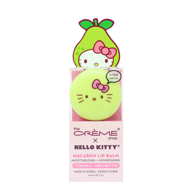 The Crème Shop Hello Kitty Vitamin E & Shea Butter Macaron Lip Balm – Juicy Pear