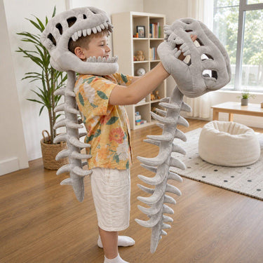 Dinosaur Plush Head Mask Costume Hood Kids or Adult Size