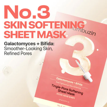 numbuzin No.3 Tingle-Pore Softening Sheet Mask 1 Box (5 Sheets)